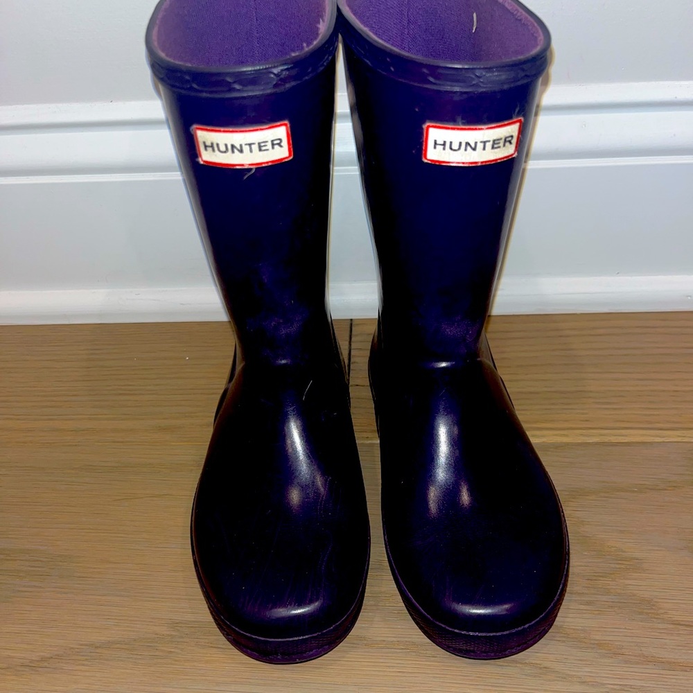 Hunter rain boots girls size 12